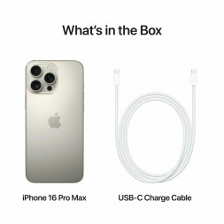 Смартфон Apple iPhone 16 Pro Max (nano SIM+eSIM) 256ГБ, Natural Titanium