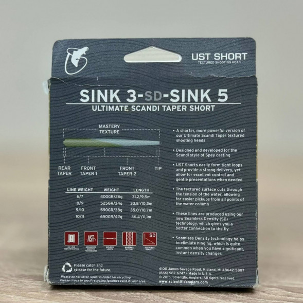 Рыболовная леска Scientific Anglers UST Short St-10/11-S3/S5 Sink 3-CD-Sink 5 125437 в Хабаровске