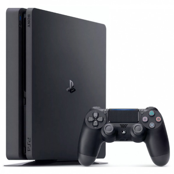 Игровая приставка Sony PlayStation 4 Slim 500 ГБ HDD, черный в Хабаровске