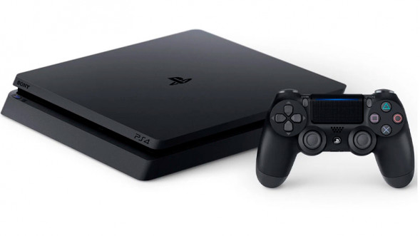 Игровая приставка Sony PlayStation 4 Slim 500 ГБ HDD, черный в Хабаровске