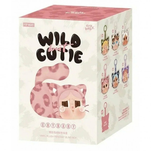 Коллекционная фигурка POP MART CRYBABY Wild But Cutie Series - Vinyl Plush Pendant Blind Box в Хабаровске
