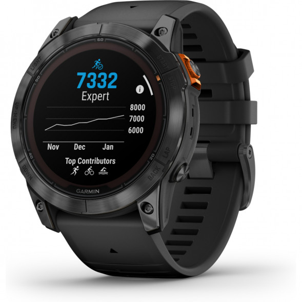 Умные часы Garmin Fenix 7X Solar серый с черным ремешком 010-02541-01 в Хабаровске