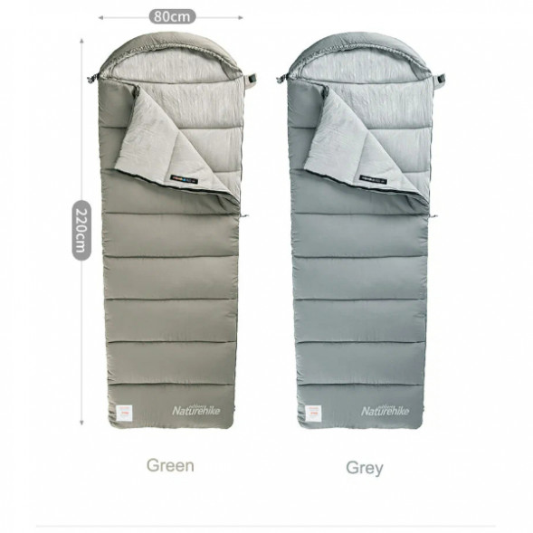 Спальный мешок Naturehike Envelope M180 (правый), серый в Хабаровске