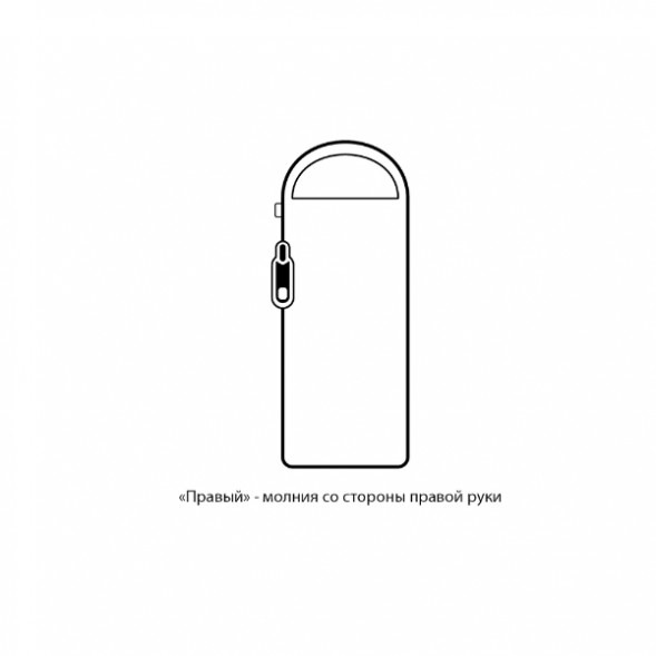 Спальный мешок Naturehike Envelope M180 (правый), серый в Хабаровске