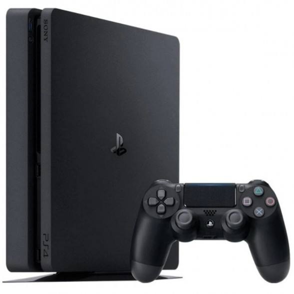 Игровая приставка Sony PlayStation 4 Slim 1TB black в Хабаровске