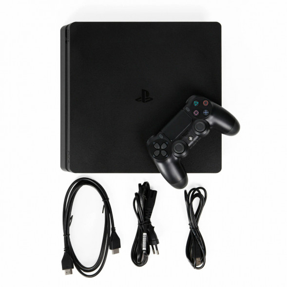 Игровая приставка Sony PlayStation 4 Slim 1TB black в Хабаровске