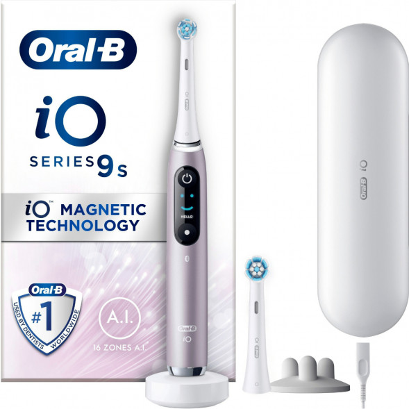 Электрическая зубная щетка Oral-B iO Series 9s (387194), Розовый кварц в Хабаровске