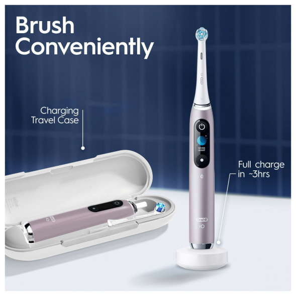 Электрическая зубная щетка Oral-B iO Series 9s (387194), Розовый кварц в Хабаровске