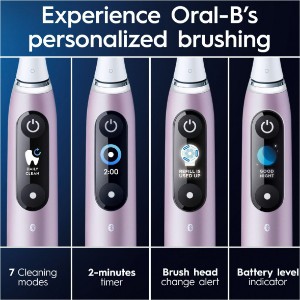 Электрическая зубная щетка Oral-B iO Series 9s (387194), Розовый кварц в Хабаровске