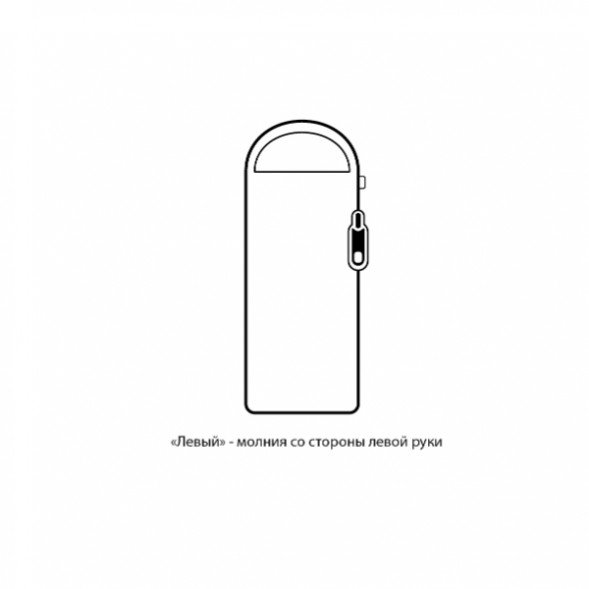 Спальный мешок Naturehike Envelope M180 (левый), серый в Хабаровске
