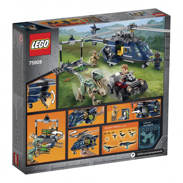 Конструктор LEGO Jurassic World 75928 Погоня за Блю на вертолёте  в Хабаровске