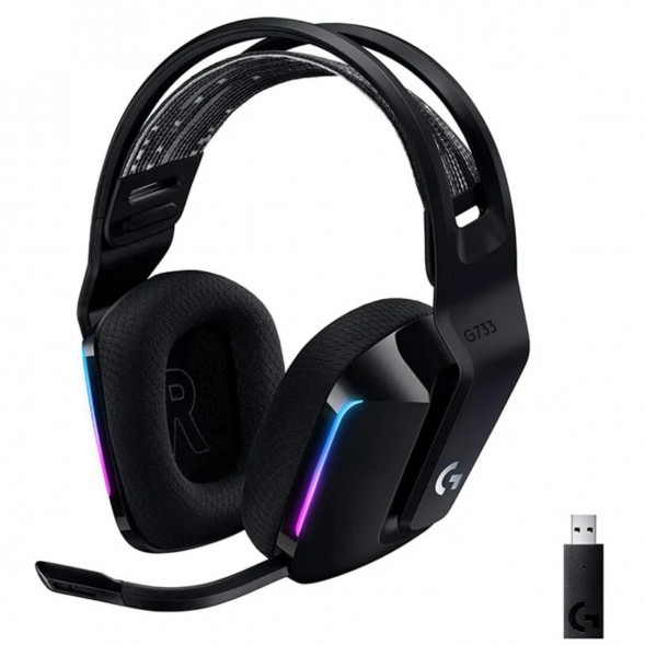 Игровая гарнитура Logitech G733 RGB Lightspeed Wireless, черный в Хабаровске