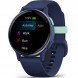 Умные часы Garmin Vivoactive 5, синие с металлически-синим безелем и силиконовым ремешком 010-02862-12 в Хабаровске