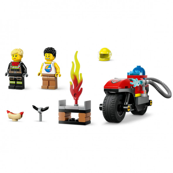 Конструктор LEGO City 60410 Пожарно-спасательный мотоцикл в Хабаровске