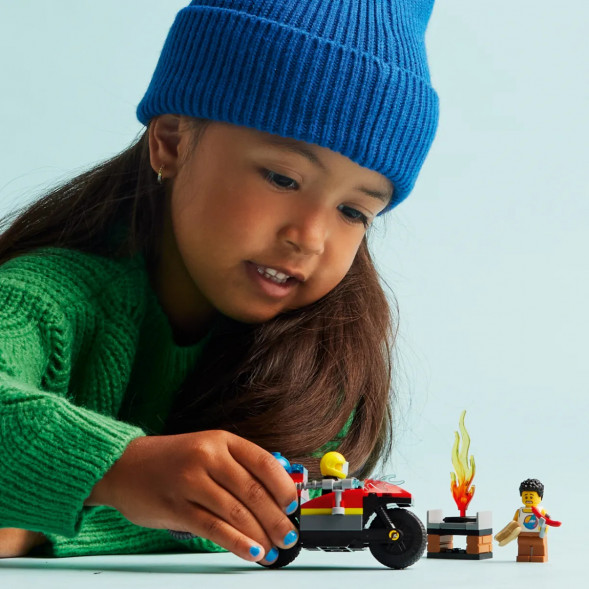 Конструктор LEGO City 60410 Пожарно-спасательный мотоцикл в Хабаровске