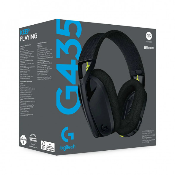 Игровая гарнитура Logitech G435 Lightspeed, чёрный в Хабаровске