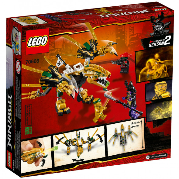Конструктор LEGO Ninjago 70666 Золотой Дракон в Хабаровске