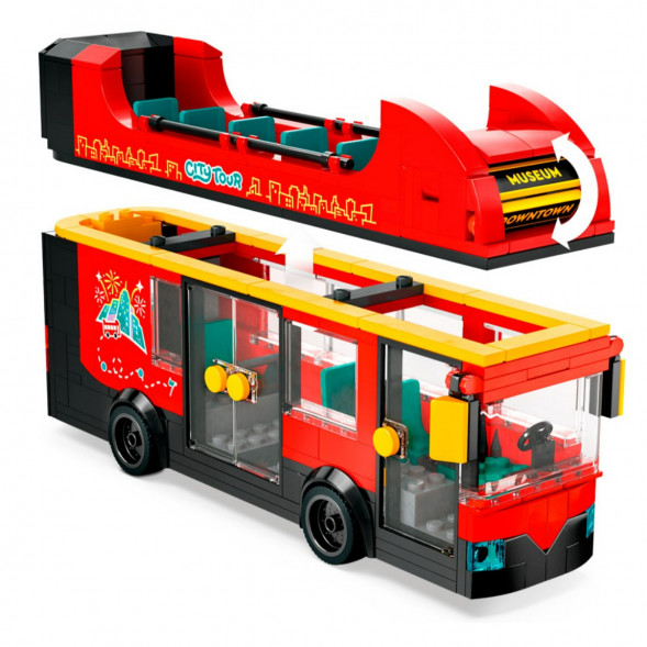 Конструктор LEGO City 60407 Красный двухэтажный экскурсионный автобус в Хабаровске