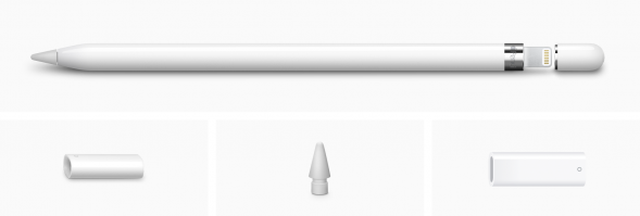 Стилус Apple Pencil (1-го поколения) с USB-C to Apple Pencil адаптером (MQLY3) в Хабаровске