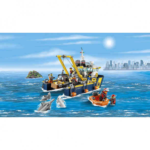 Конструктор LEGO City 60095 Корабль исследователей морских глубин в Хабаровске
