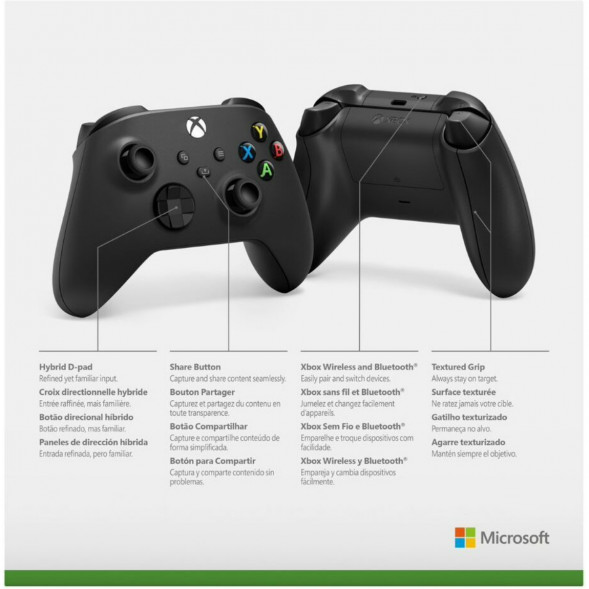 Геймпад Microsoft Xbox Series Carbon черный в Хабаровске
