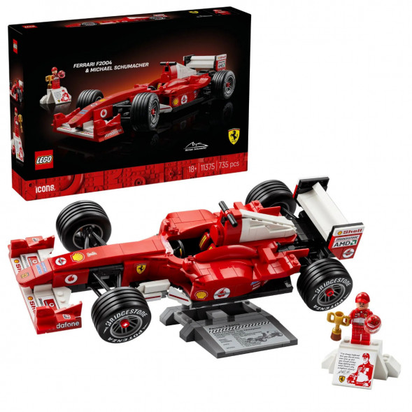 Конструктор LEGO Icons 11375 Ferrari F2004 и Михаэль Шумахер в Хабаровске