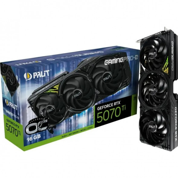 Видеокарта Palit NVIDIA GeForce RTX 5070TI PA-RTX5070TI GAMINGPRO-S OC 16ГБ GDDR7 в Хабаровске