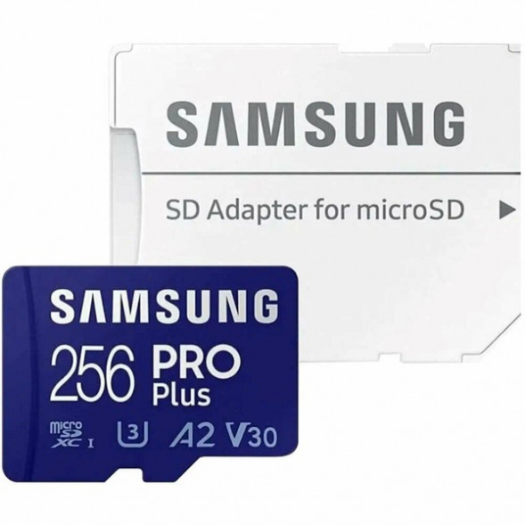 Карта памяти micro SDXC 256Gb Samsung PRO Plus U3 A2 V30 180/130MB/s в Хабаровске