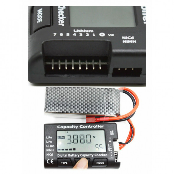 Тестер ёмкости аккумулятора CellMeter-7 с функцией балансировки ячеек в Хабаровске