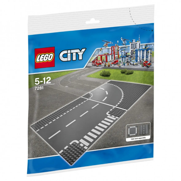 Конструктор LEGO City 7281 Т-образный перекрёсток и поворот в Хабаровске