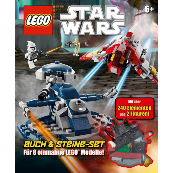 Книга и набор кубиков LEGO Star Wars Buch &amp;amp; Steine-Set Fur 8 einmalige Lego Modelle! в Хабаровске