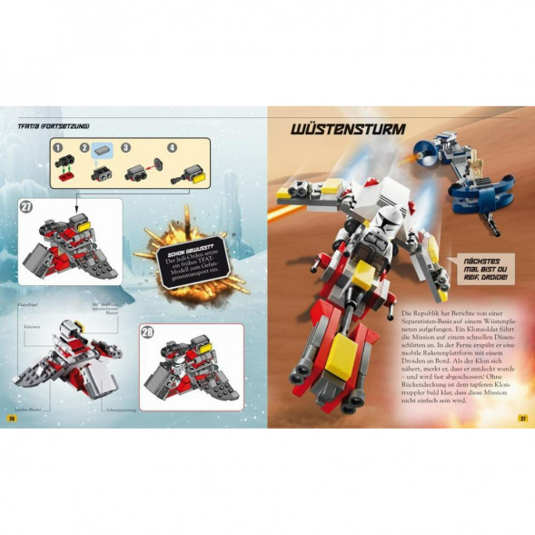 Книга и набор кубиков LEGO Star Wars Buch &amp;amp; Steine-Set Fur 8 einmalige Lego Modelle! в Хабаровске