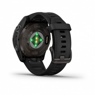 Умные часы Garmin EPIX PRO (Gen 2) Sapphire Edition 42 мм, титановый, угольно-серый, DLC, черный ремешок 010-02802-15 в Хабаровске