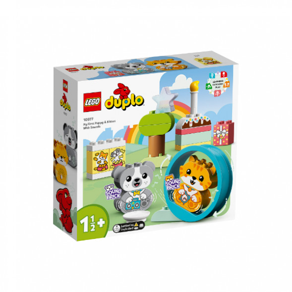 Конструктор LEGO DUPLO 10977 Мой первый щенок и котёнок и их звуки в Хабаровске
