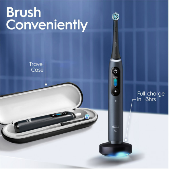 Электрическая зубная щетка Oral-B iO Series 8s, Black Onyx в Хабаровске