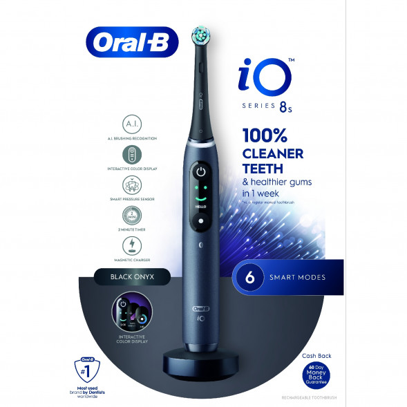 Электрическая зубная щетка Oral-B iO Series 8s, Black Onyx в Хабаровске