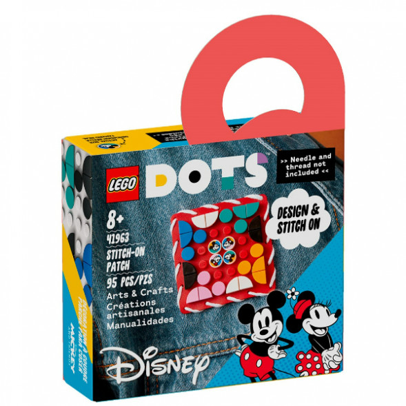 Конструктор LEGO DOTS 41963 Пластина-нашивка с тайлами «Микки и Минни Маус» в Хабаровске