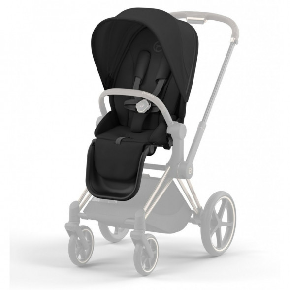 Коляска 2 в 1 Cybex Priam IV Sepia Black, шасси Rosegold в Хабаровске