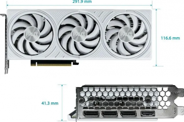 Видеокарта Palit NVIDIA GeForce RTX5070 WHITE OC 12ГБ GDDR7, OC в Хабаровске