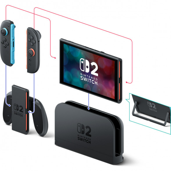 Игровая приставка Nintendo Switch 2, черный + Mario Kart World в Хабаровске