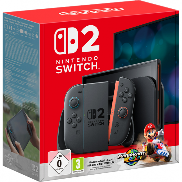 Игровая приставка Nintendo Switch 2, черный + Mario Kart World в Хабаровске