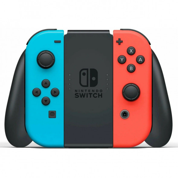 Игровая приставка Nintendo Switch OLED 64 ГБ, неоновый синий/неоновый красный в Хабаровске