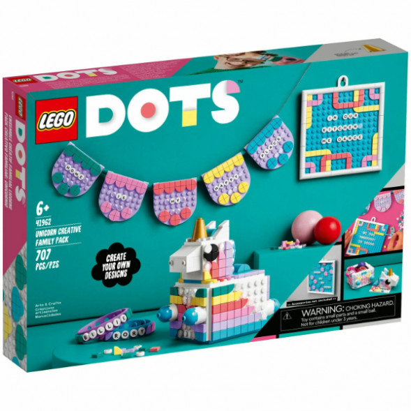 Конструктор LEGO DOTS 41962 Творческий семейный набор «Единорог» в Хабаровске