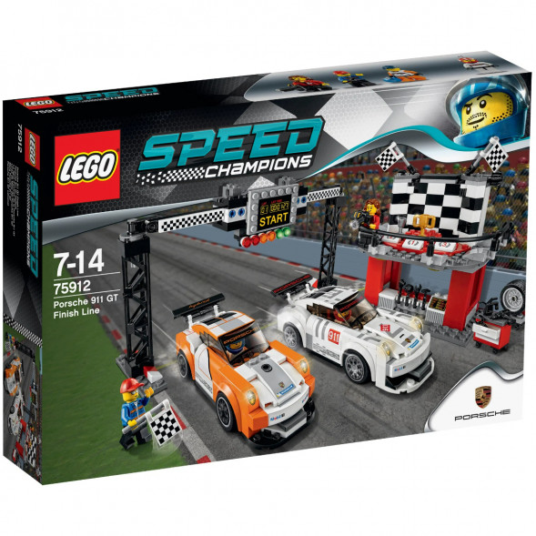 Конструктор LEGO Speed Champions 75912 Финишная линия гонки Porsche 911 GT в Хабаровске