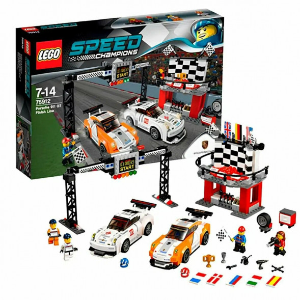 Конструктор LEGO Speed Champions 75912 Финишная линия гонки Porsche 911 GT в Хабаровске