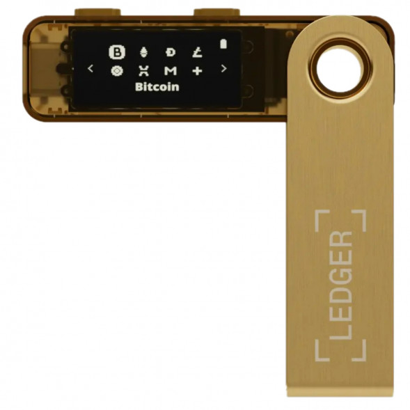 Криптокошелек Ledger Nano S Plus 1 шт., золотой в Хабаровске