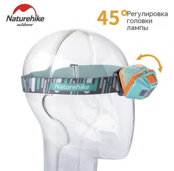 Налобный фонарь Naturehike TD-02, голубой в Хабаровске