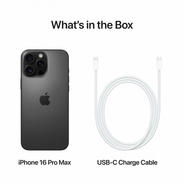 Смартфон Apple iPhone 16 Pro Max (nano SIM+eSIM) 256ГБ, Black Titanium в Хабаровске