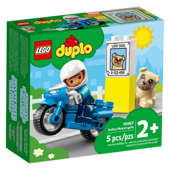 Конструктор LEGO DUPLO 10967 Полицейский мотоцикл в Хабаровске