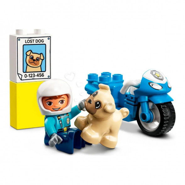 Конструктор LEGO DUPLO 10967 Полицейский мотоцикл в Хабаровске